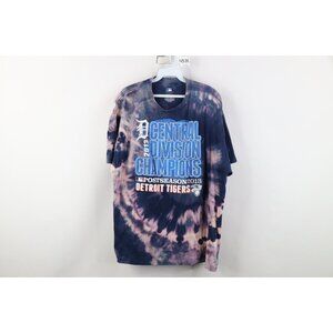 Y2K MLB Mens XL Acid Wash 2013 Central Champions Detroit Tigers Baseball T-Shirt